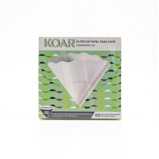 Filtro papel nº 02  - 50 unidades - KOAR