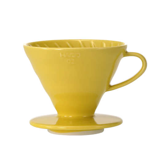Coador V60 Cerâmica  Amarelo - Hário