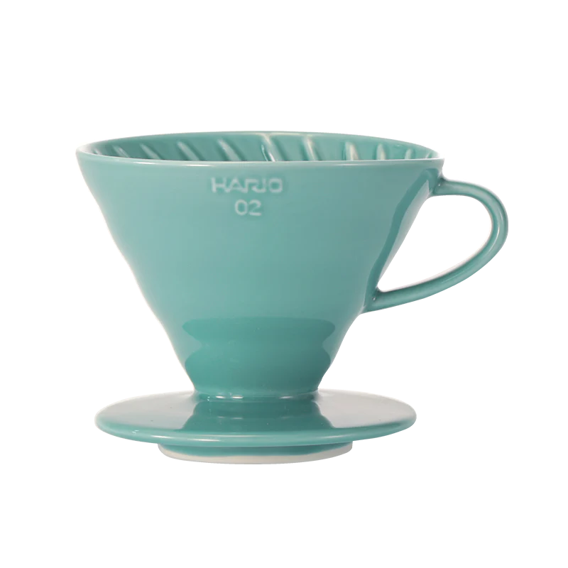 Coador V60 Cerâmica  Turquesa - Hário