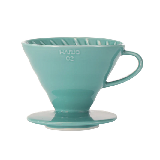Coador V60 Cerâmica  Turquesa - Hário
