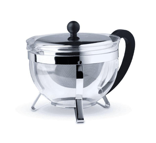 Chaleira 1L Preto c/filtro inox Bodum Chambord