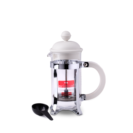 Cafeteira 3 Chav Embolo Branco Bodum Chambord