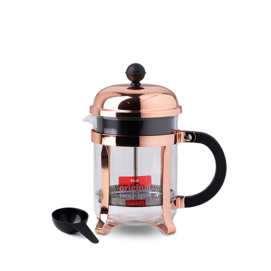 Cafeteira 4 Chav Embolo Cobre Bodum Chambord