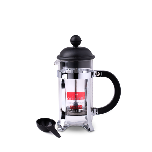 Cafeteira 3 Chav Embolo Preto Bodum Chambord