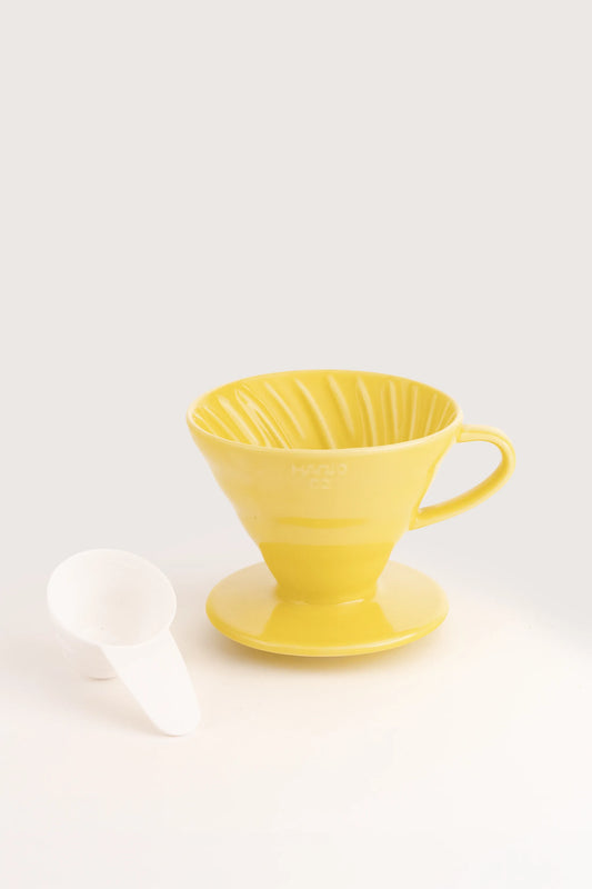 Coador V60 Cerâmica  Amarelo - Hário